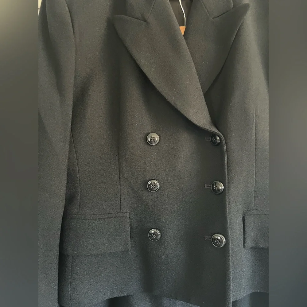 Dior Women's Black Double-Breasted Jacket & Skirt Set